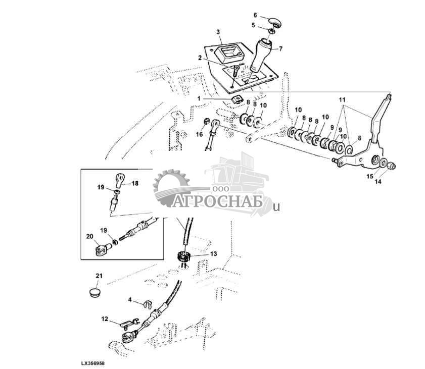 ХОДОУМЕНЬШИТЕЛЬ, РЫЧАЖНЫЙ МЕХАНИЗМ УПРАВЛЕНИЯ 